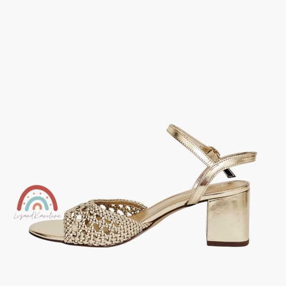 New! J. Crew Woven Heeled Sandals - Picture 7 of 16
